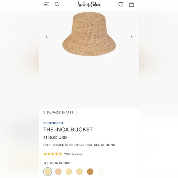 Lack of Color The Inka Bucket Hat Medium $149 **Sale until June 2** - Picture 11 of 11
